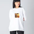 Lovers-chapelのレトロサーフボード Big Long Sleeve T-Shirt