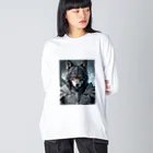 ZZRR12の月夜の守り手 - 狼の守護神 Big Long Sleeve T-Shirt