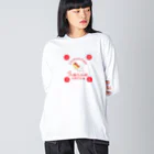 土星の大腸包小腸 ビッグシルエットロングスリーブTシャツ