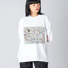 Pit-in雑貨店のアルファベットディスカバリー Big Long Sleeve T-Shirt