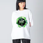 science closet（科学×ファッション）の元素シリーズ　~ハフニウム Hf~ Big Long Sleeve T-Shirt