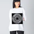 Dexsterのoptical illusion 01 ビッグシルエットロングスリーブTシャツ