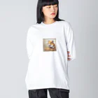 hibiscus_7のくりくり瞳のハムスター Big Long Sleeve T-Shirt