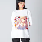 美少女アイテム専門店の美少女㊴ Big Long Sleeve T-Shirt