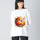 Simple Design Worksのイエベ秋 Big Long Sleeve T-Shirt