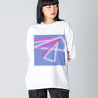 NaROOMの【Abstract Design】No title🤭 ビッグシルエットロングスリーブTシャツ