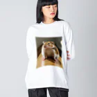 【公式】コンプレックス屋さんのデブが着る前から伸びている：ハムスターver Big Long Sleeve T-Shirt