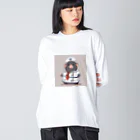 マジカルメッセージのネズミの水兵 Big Long Sleeve T-Shirt