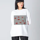 hirokohiroの💋キスマーク？ ビッグシルエットロングスリーブTシャツ