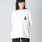 ひこいちショップのタキシードキャット Big Long Sleeve T-Shirt