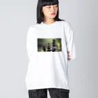 ゆったりまったり屋の石を積む Big Long Sleeve T-Shirt