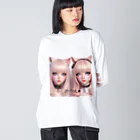 ca2432oebのJP-GAL-CAT03 Big Long Sleeve T-Shirt