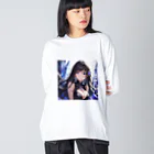 astatosのクリスタルと女性 Big Long Sleeve T-Shirt