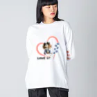 IMALOCOUDEMのI LOVE キャバリア♥ Big Long Sleeve T-Shirt