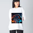 morao777の恐竜バトル Big Long Sleeve T-Shirt