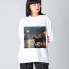 THE NOBLE LIGHTのひとりぼっちのエール Big Long Sleeve T-Shirt