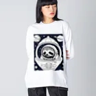 ininicoの宇宙旅行ナマケモノ Big Long Sleeve T-Shirt