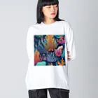 yuking0825の海を彩るコーラル Big Long Sleeve T-Shirt