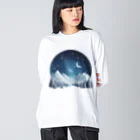 JUPITERの幻想的な冬の夜 ビッグシルエットロングスリーブTシャツ