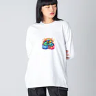 Harmony of Natureの夢見るドラゴン ビッグシルエットロングスリーブTシャツ