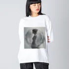 d-design-labの幻想的な女性のグッズ Big Long Sleeve T-Shirt