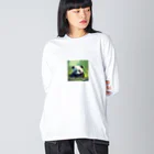 Blue Linksのパプルくん芝生で寝転んでみた Big Long Sleeve T-Shirt