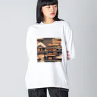 curtisの伝統的な日本の家屋 Big Long Sleeve T-Shirt