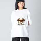 ぷるぱらの【ぱぐのすけ】シリーズ （Thanks バージョン） Big Long Sleeve T-Shirt