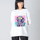 hachicoooのちょい悪ゾウ Big Long Sleeve T-Shirt