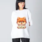 ぷるぱらの【ぽめちい】シリーズ （Thanks バージョン） Big Long Sleeve T-Shirt