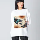 PRINCESSのトラジェディの蝶 ビッグシルエットロングスリーブTシャツ