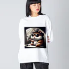 HEART-LEEFの捕まってしまったハム太郎 Big Long Sleeve T-Shirt