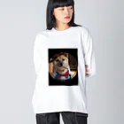 117hibikiの柴犬COOUo･ｪ･oU ビッグシルエットロングスリーブTシャツ