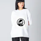 erimint_atelierのパリジャンキャット Big Long Sleeve T-Shirt