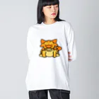 segasworksのアンキロちゃん（お座り） ビッグシルエットロングスリーブTシャツ