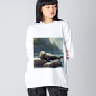 Caneletの休んでいるあざらし Big Long Sleeve T-Shirt