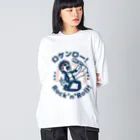 ロック堂のロケンロー ビッグシルエットロングスリーブTシャツ