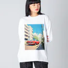 AQUAMETAVERSEのスーパーカー ビッグシルエットロングスリーブTシャツ