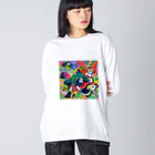 FoL_andのdogまん ビッグシルエットロングスリーブTシャツ