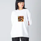 rokkakukikakuのアメコカ　Coffee break Big Long Sleeve T-Shirt