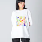 mame SHOPのRAKUGAKI🎨 ビッグシルエットロングスリーブTシャツ