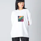 yuko_uの月とカメレオン Big Long Sleeve T-Shirt