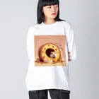 NaROOMのバウムクーヘンの穴 🐹 ビッグシルエットロングスリーブTシャツ