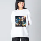 うさぎやの宇宙を旅するうさぎ Big Long Sleeve T-Shirt