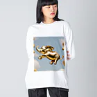 Youji0の空飛ぶ黄金の象 Big Long Sleeve T-Shirt