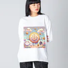 ごみちゃんショップのびっとこくん ビッグシルエットロングスリーブTシャツ