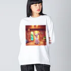 sauna_animalのsauna animal ⑩ Big Long Sleeve T-Shirt