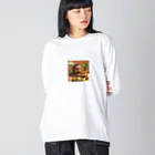 AYA_KARDASHIANのインドでチキンティッカマサラを食べているハリネズミ Big Long Sleeve T-Shirt