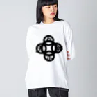 『NG （Niche・Gate）』ニッチゲート-- IN SUZURIの吾唯足知(われただたりるをしる)黒マークのみ Big Long Sleeve T-Shirt