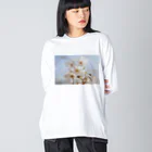 TOMOYA MURAKAMIのSAKURA-Oil Painting- Big Long Sleeve T-Shirt